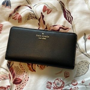 Kate Spade black leather wallet